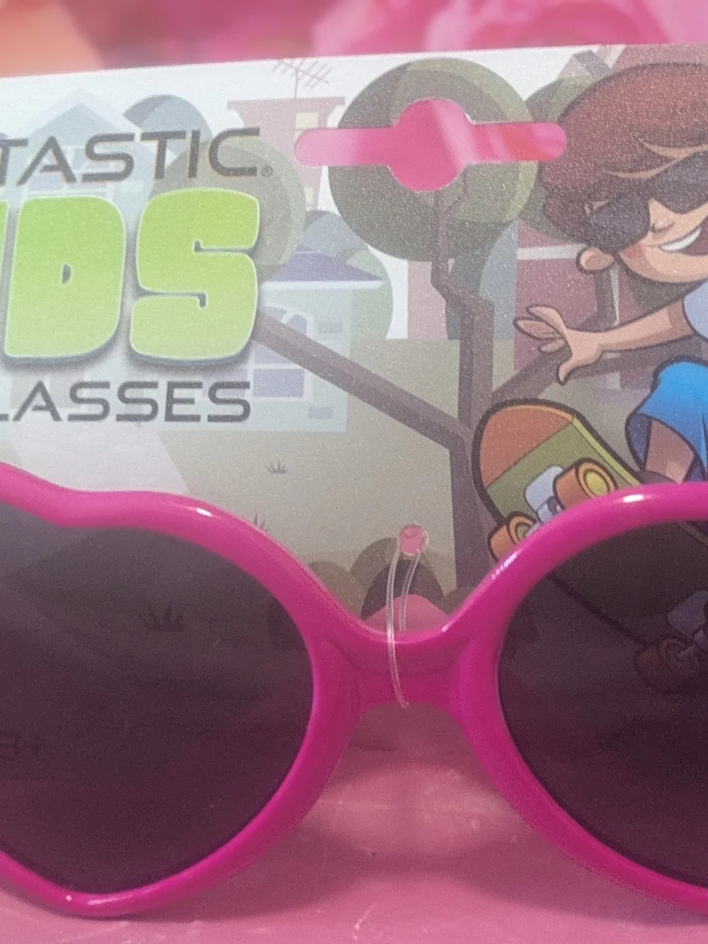 Kids Heart Sunglasses - Pink Suntastic Girls Eye Wear